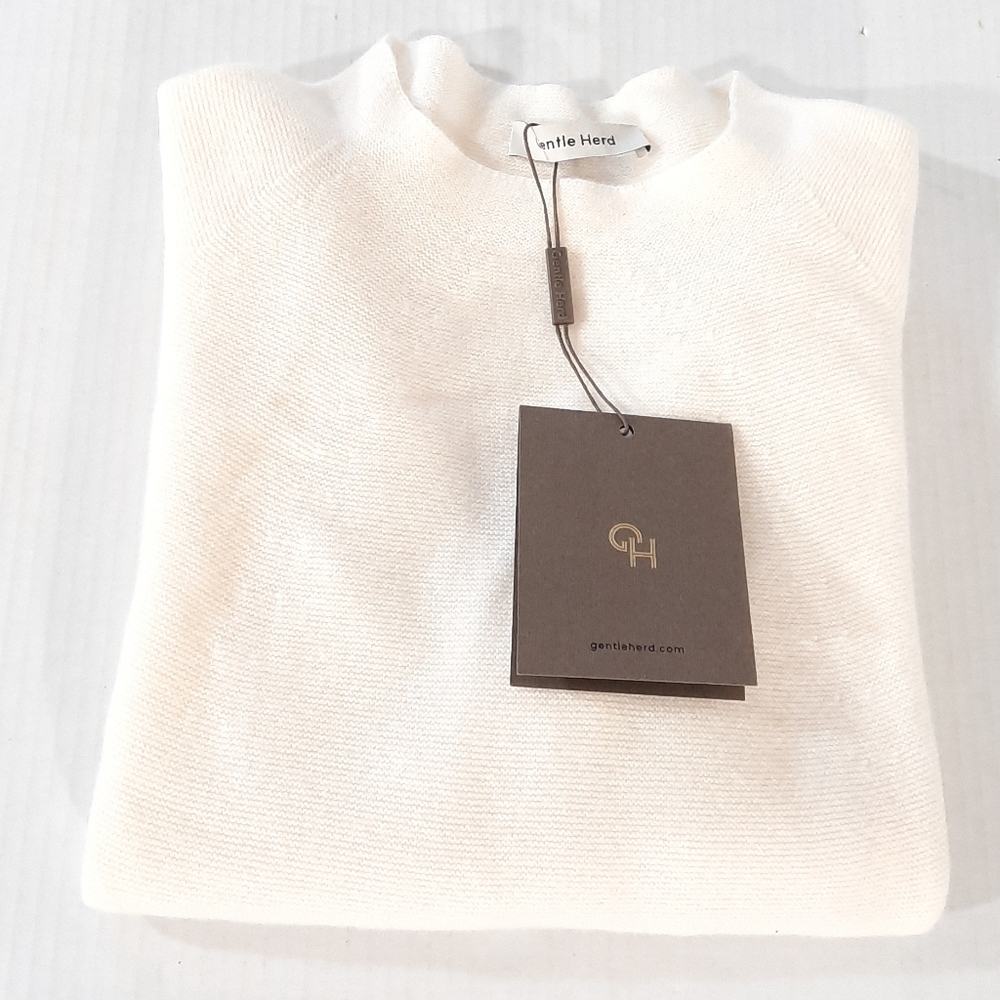 Gentle Herd Wool Cashmere 3/4 Sleeve Sweater